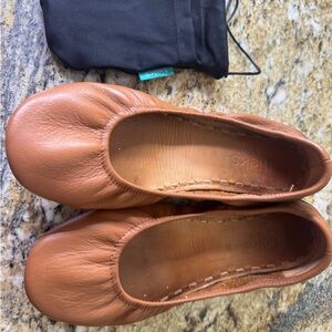 Tieks Brown Leather Flats
